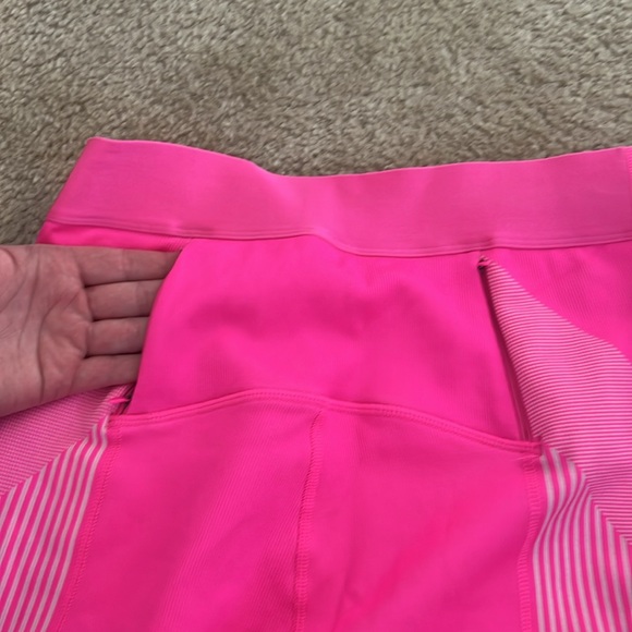 Neon pink, one shoulder Fabletics Set - Picture 5 of 5